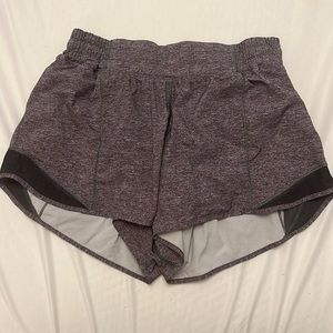 Grey Lululemon hotty hot shorts